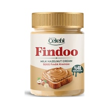 Gourmet Çelebi %40 Gerçek Fındık İçeren Sürülebilir Kahvaltılık Krep & Waffle & Pankek İçin Findoo Sütlü Fındık Kreması 320 G