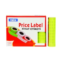 Etiketi- Sarı- 100'lü