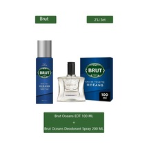 Brut Oceans Erkek Parfüm EDT 100 ML + Sprey Deodorant 200 ML