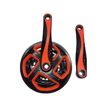 Bisiklet Aynakol Sağ Sol Takım 3 Lü Dişli- 24/34/42t X 170mm Siyah Turuncu Renk