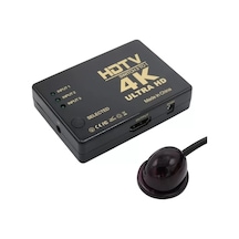 Fully G-538n 4k Hd Destekli 3 Port Uzaktan Kumandalı Hdmı Switch Çoğaltıcı
