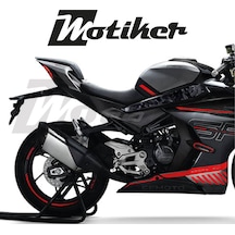 Cfmoto 450sr Orta Şase Forget Karbon Tasarımı Sticker Etiket Mode