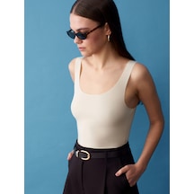 Dilvin 32778 Geniş Askılı Basic Pamuk Top-taş