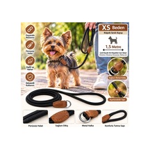 Ally Paws Köpek Sevk Kayışı Gezdirme Tasması Xs 6mm X 150cm - Siyah