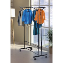 Retodesign Retohome V Konfeksiyon Ayakli Tekerlekli Aski Siyah