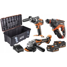 AEG JP18L3-402TB Comba Çift Akülü Profesyonel Akülü Set 3'lü – 4935478616