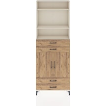 Arges Dolap 5 Raflı 4 Çekmeceli 2 Kapaklı 88x30x243 Aytaşı-çam Aytaşı