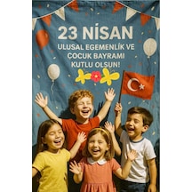 23 Nisan Afiş 70 X 100 Beyaz Beyaz