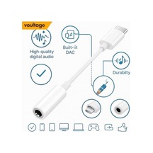 Usb-c To 3.5mm Jak Kulaklık Adaptörü - Dijital Dönüştürücü - Tüm Cihazlarla Uyumlu - Beyaz - Kompakt Tasarım - Yüksek Kaliteli Ses - Taşınabilir