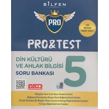 Bilfen 5.sınıf Pro&test Din Kültürü Ve Ahlak Bilgisi Soru Bankası Yeni Müfredat