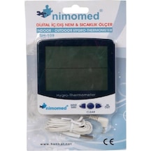 Isı Nem Ölçer Nimomed Sh-109 Iç ve Dış Sıcaklık