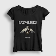 Presmono Kadın Ritual Black Veil Brides T-shirt Siyah