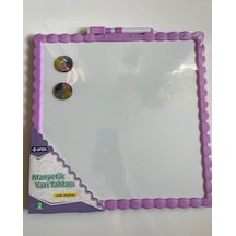 Manyetik Yazı Tahtası Çift Taraflı 29 Cm X 29 Cm Mor