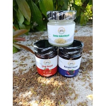 Çilek 350 Gr Karadut 350 Gr Ve Damla Sakızı Reçeli 230gr