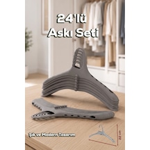 Porsima Harmoni 24 Adet Dolap Içi Düzenleyici Organizer İç İçe Geçen Askı Tişört Gömlek Elbise Askısı Beyaz