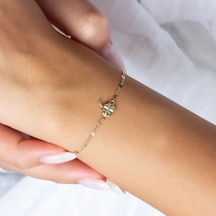 Altın Yonca Bileklik BL0528 Sarı Altın