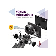 North Bayou Nb F7 Ergonomic Rgb Aydınlatmalı 32-60 İnch Büyük Ekranlar İçin Profesyonel 2026 Versiyon Monitör Sta