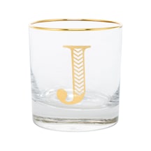 Mudo Home Monogram Bardak - J 300ml Altın