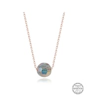 Gumush Swarovski Crystal Taşlı Parlak Top Gümüş Kadın Kolye