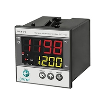 Dtz-72 Dahili Zaman Röleli Sıcaklık Kontrol Cihazı 72 X 72 J,k,s,r,t,pt100 2x4 Dijit 7 Segment