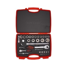 İzeltaş 1113 Lokma Anahtar Takımı 1/2-1/4" Altı Köşe 35 Parça - 1113001038