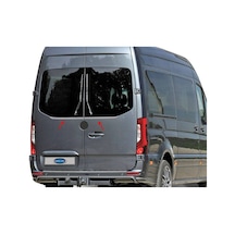 Omsa Mercedes Sprinter W907 Krom Arka Cam Alt Çıtası 2 Parça Çift Kapı 2018 Ve Sonrası
