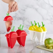 Qlux Eğlenceli Dondurma Kalıbı Ev Yapımı Dondurma Kalıbı 300ml - 4 Renk Plastik Plastik Diğer