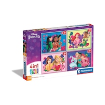 Clementoni 21517 Disney Princess 4 İn 1 Super Color Puzzle