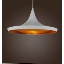 Riolight Retro Metal Sarkıt Avize Beyaz Içi Sarı Çap: 36 Cm