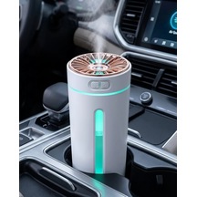 Araç İçi Hava Nemlendirici 5 Esans li Led Işıklı Usb Buhar Makinesi Mh-hs2740-3565