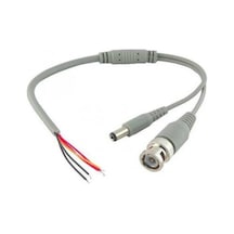 Kablolu Hazır Bnc Konnektör Dc Power Jak Cctv Y Kablo 10 Adet