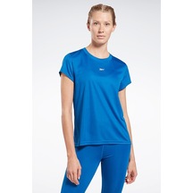 Reebok Wor Commercial Poly Mavi Kadın Kısa Kol T-shirt 000000000101456012
