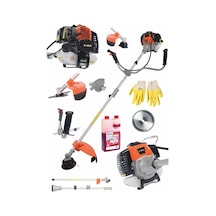 Böhrer Benzinli 52 CC LXT 2.4 Kwa 3 Hp Ot Çalı Çim Biçme Makinesi Yan Tırpan + Eldiven + Veta 2110 Pro 2T Yağ 1 L
