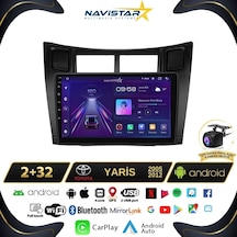 Toyota Yaris 2005-2012 Model 2+32gb Android 13 Kablosuz Carplay