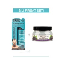 Fontenay Pudra Toz Wax Mavi 20gr + Face And Body Peeling Scrub Yüz Maskesi Böğürtlen 350ml 2'li Set