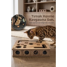 Ayrex Pet Kedikür Kedi Tırmalama Ve Oyun Kutusu Tırnak Törpüleyici İnteraktif Kedi Oyuncağı