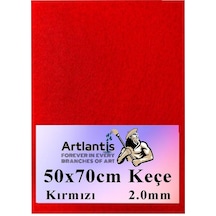 Kırmızı Keçe 50 x 70 CM 2.0 MM 1 Adet Renkli Hobi Keçesi Elişi Keçesi Anasınıfı Kreş Okul Öncesi