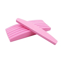 Koodmax Aşınmaya Dayanıklı Kumlu Çift Taraflı Tırnak Törpüsü Yarım Ay 100/180 Pembe