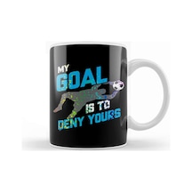 My Goal Is To Deny Yours Goalie Rainbow Splatter Kupa Bardak Porselen Karışık