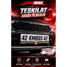 Teşkilat Araba Plakalık Tekli - Universal Oto Plakalık Dayanıklı Araç Plaka Çerçevesi Özel Tasarım
