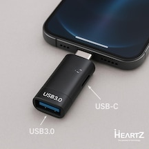 Flash Bellek Otg Usb Type C Okuyucu Çipli Otg Bellek Okuyucu Ve Kulaklık Dönüştürücü 2 İn 1 İkisi Bir Arada Type C Otg Ve Kulaklık Ha-04
