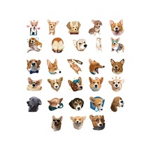 Sevimli Köpekler Sticker Set-1 19 Parça Telefon, Tablet, Defter, Laptop Sticker
