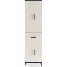 Arges Dolap 2 Raflı Tek Çekmeceli Tek Askılı 60x30x221 Antras... Antrasit