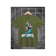 Segungear Nolimits Erkek Regular Fit Baskılı Spor Tişört Haki - 933732725 Haki