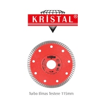 Kod:33450 Kristal Turbo Kanallı Elmas Testere 115MM Kristal