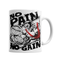 No Pain No Gain Kupa Bardak Porselen No34837 Karışık
