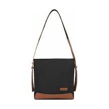 Smart Bags Kanvas Kumaş Kadın Omuz Çantası Siyah