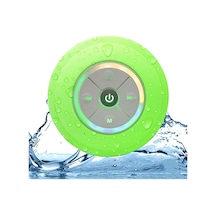 Maiyame Kablosuz Mini Duş Hoparlörü Ipx4 Su Geçirmez Led Işıklı Fm Radyo El Mikrofonlu Taşınabilir Hoparlör