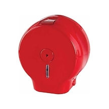 Plastik Tuvalet Kağıt Dispenseri Jumbo Mini Kırmızı Q20 cm