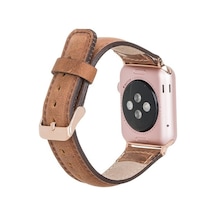 Bouletta Apple Watch Uyumlu Deri Kordon 42-44-45Mm G19 Taba